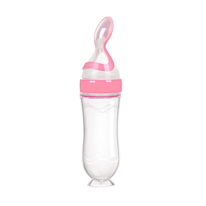 Baby Bottle With Spoon