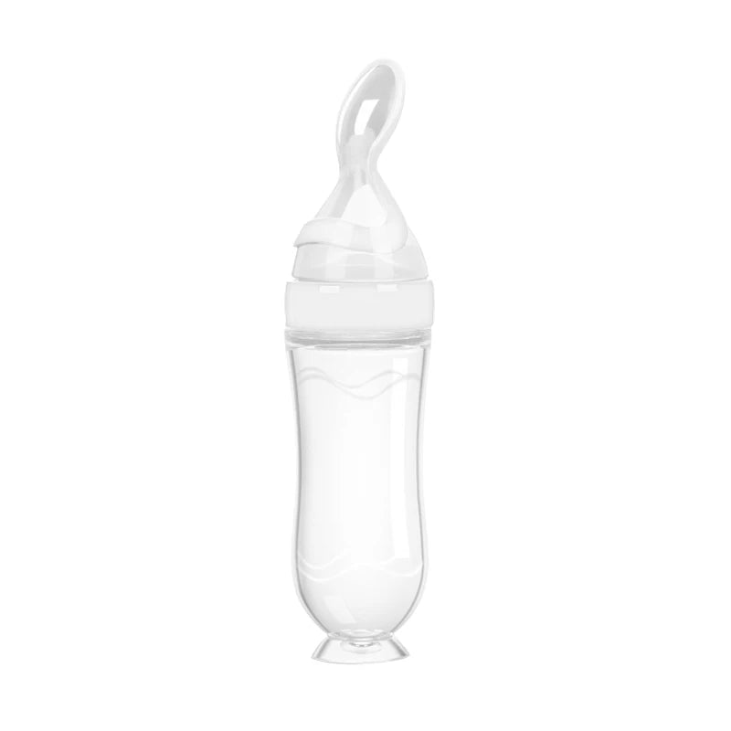 Baby Bottle With Spoon