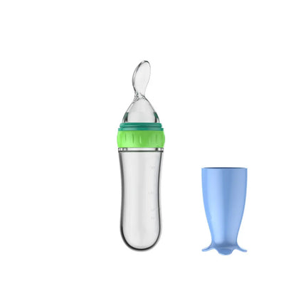 Baby Bottle With Spoon