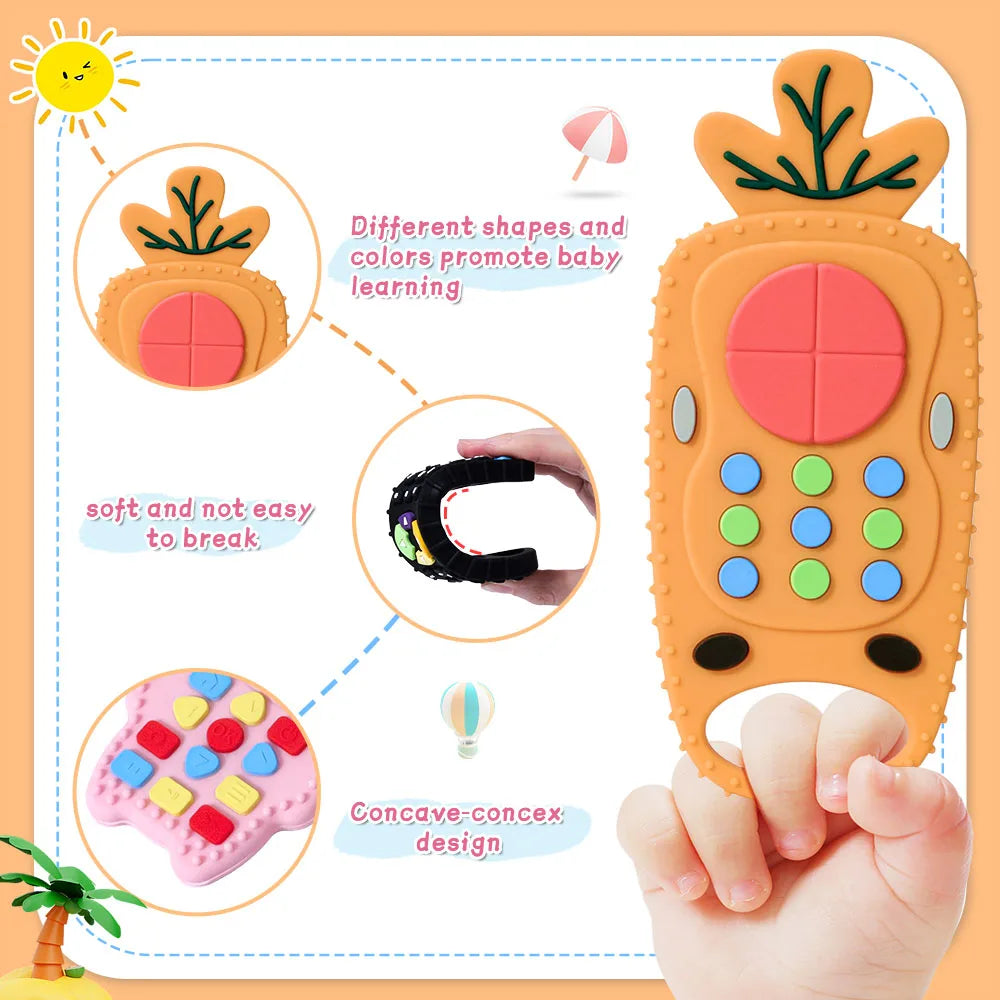 Silicone Teether Remote Control Toy