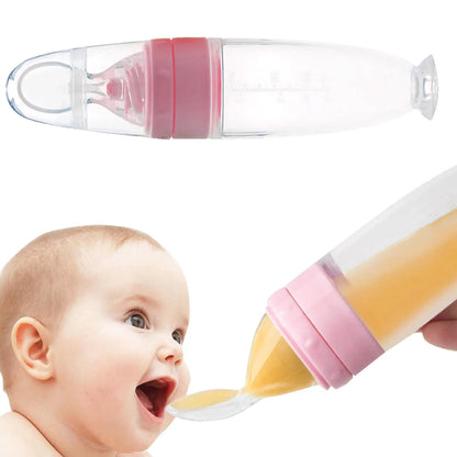 Baby Bottle With Spoon